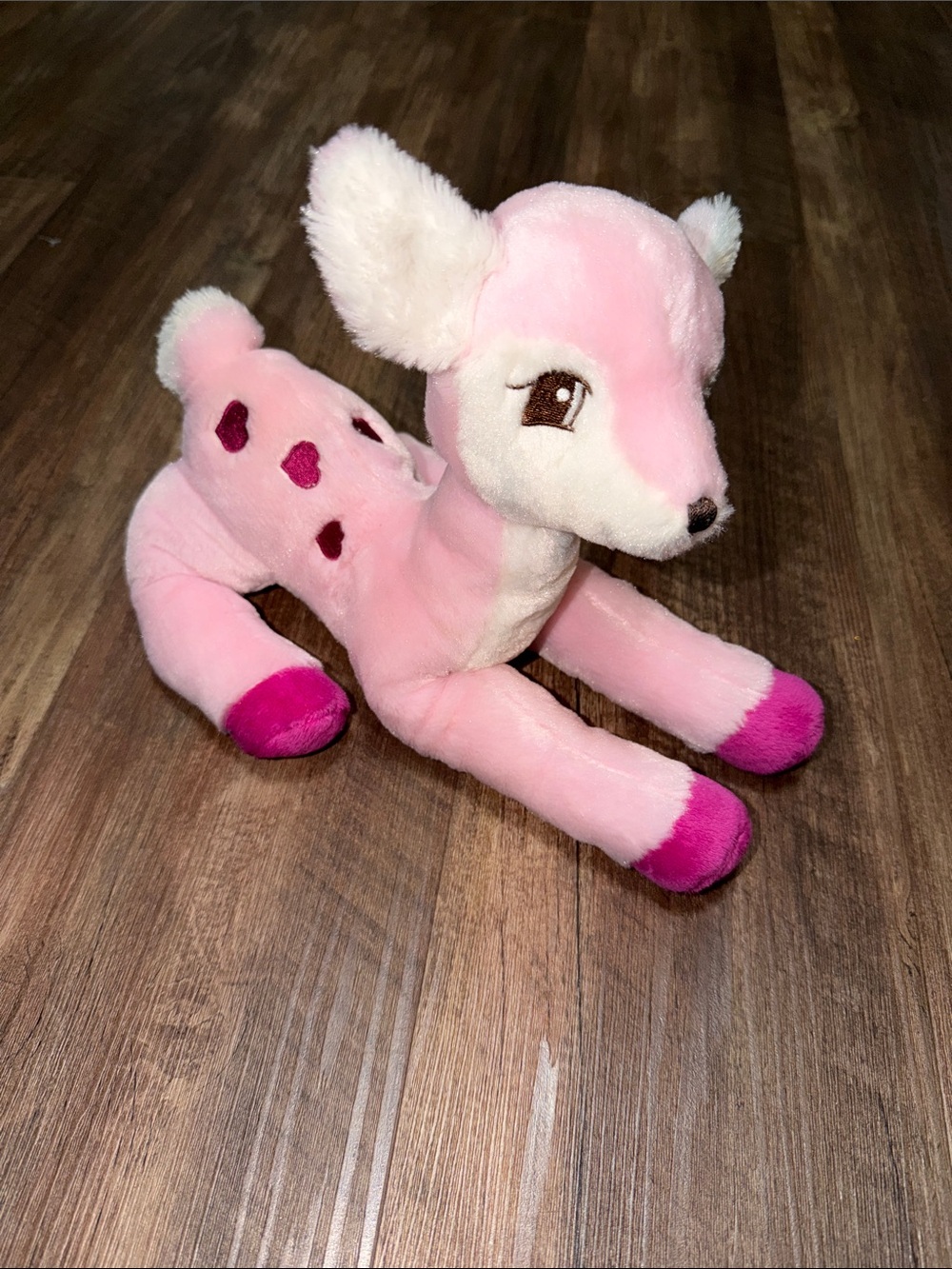 AURORA Adorable pink fawn deer plush stuffed animal RARE HTF